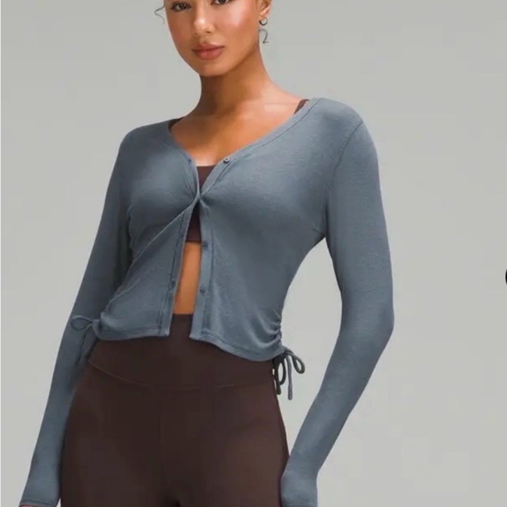 Lululemon side cinch ribbed cardigan